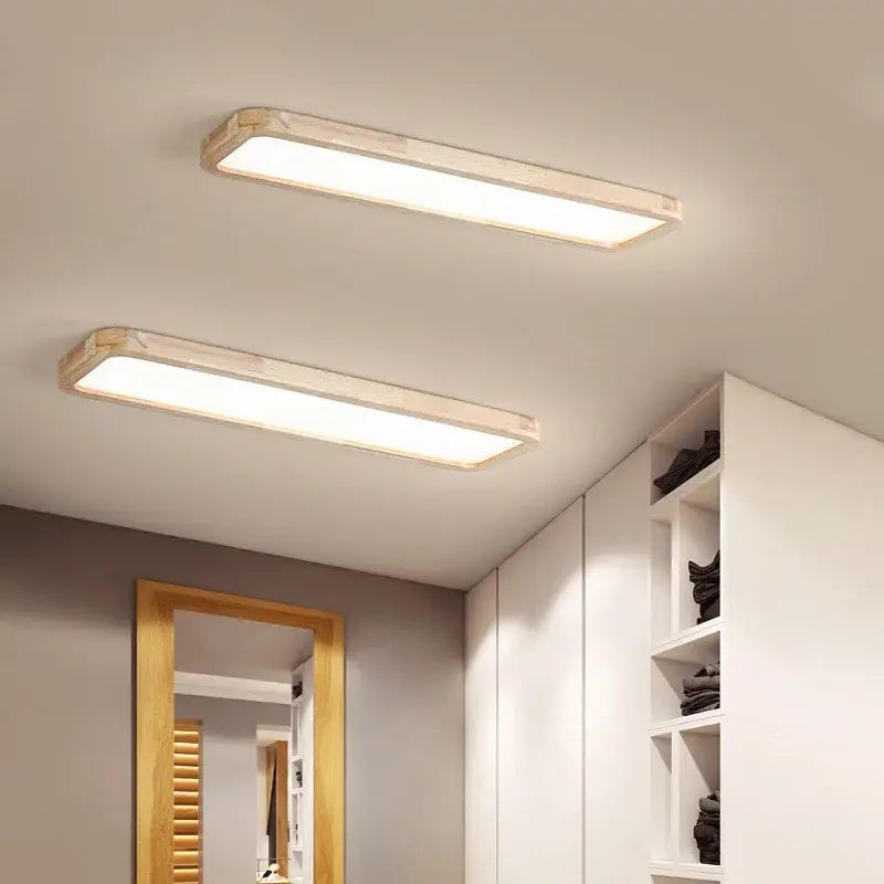 Two sleek rectangular decorbites led ceiling lights with warm white illumination for modern kitchen and living room use