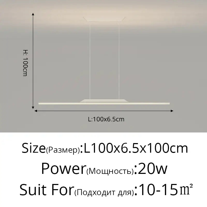 Modern minimalist decorbites led ceiling pendant lamp with sleek rectangular design and frosted glass diffuser in white