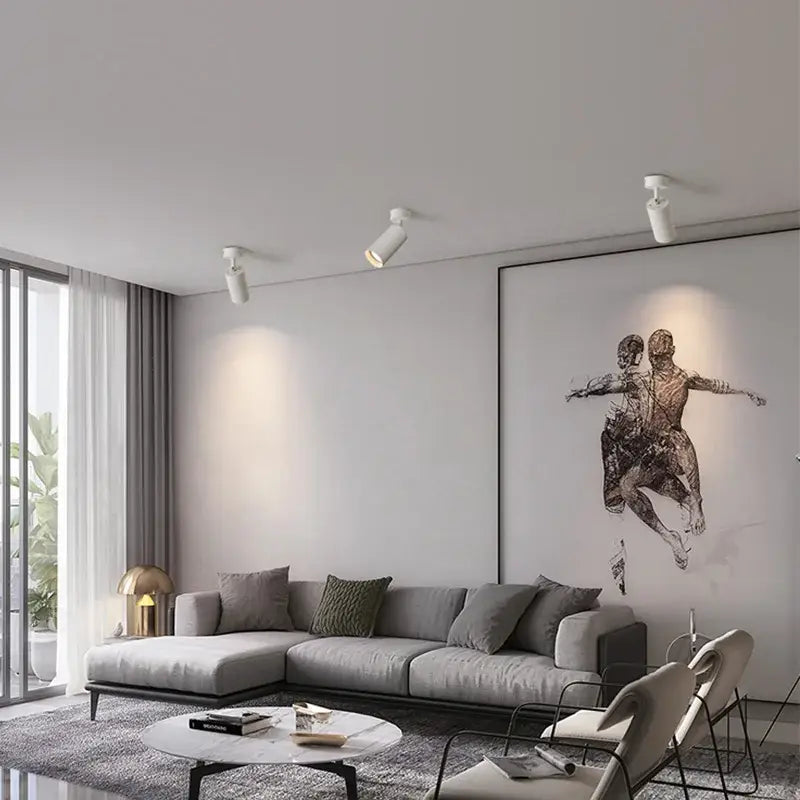 Modern white decorbites led ceiling spotlight with adjustable spotlights for contemporary indoor lighting spaces