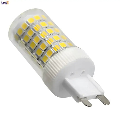 White led corn bulb with yellowish leds in a cylindrical pattern decorbites led ceramic dimmable 4w g9 bulb