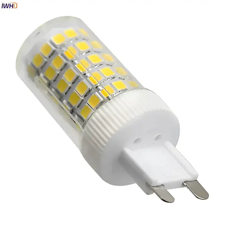 White led corn bulb with yellowish leds in a cylindrical pattern decorbites led ceramic dimmable 4w g9 bulb