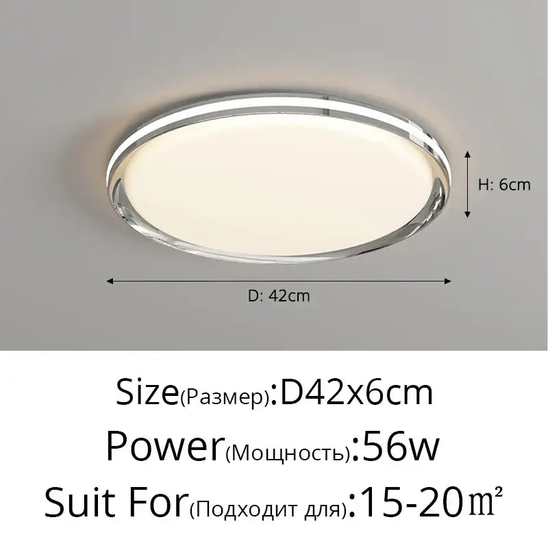DecorBites led chandelier with modern circular chrome frame and soft white glow for living room bedroom and kitchen