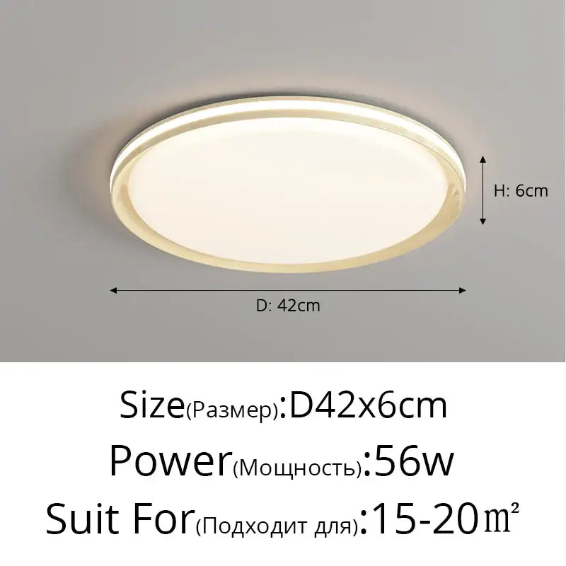 Circular decorbites led chandelier with warm white center and thin metallic frame for living room bedroom kitchen study