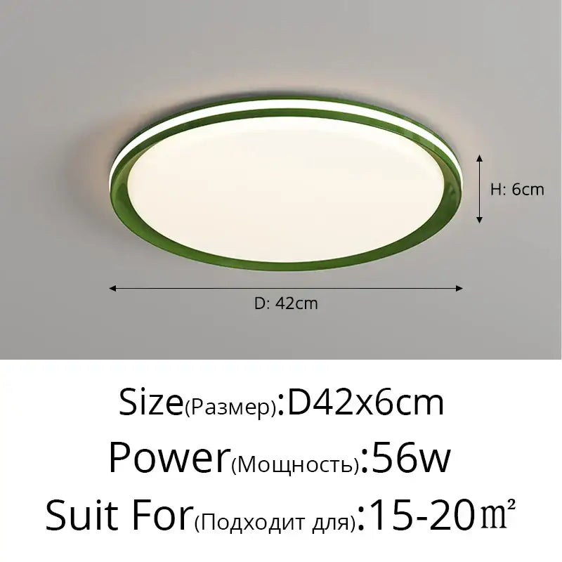 Modern oval decorbites led chandelier with sleek green frame and soft white illuminated center for versatile lighting