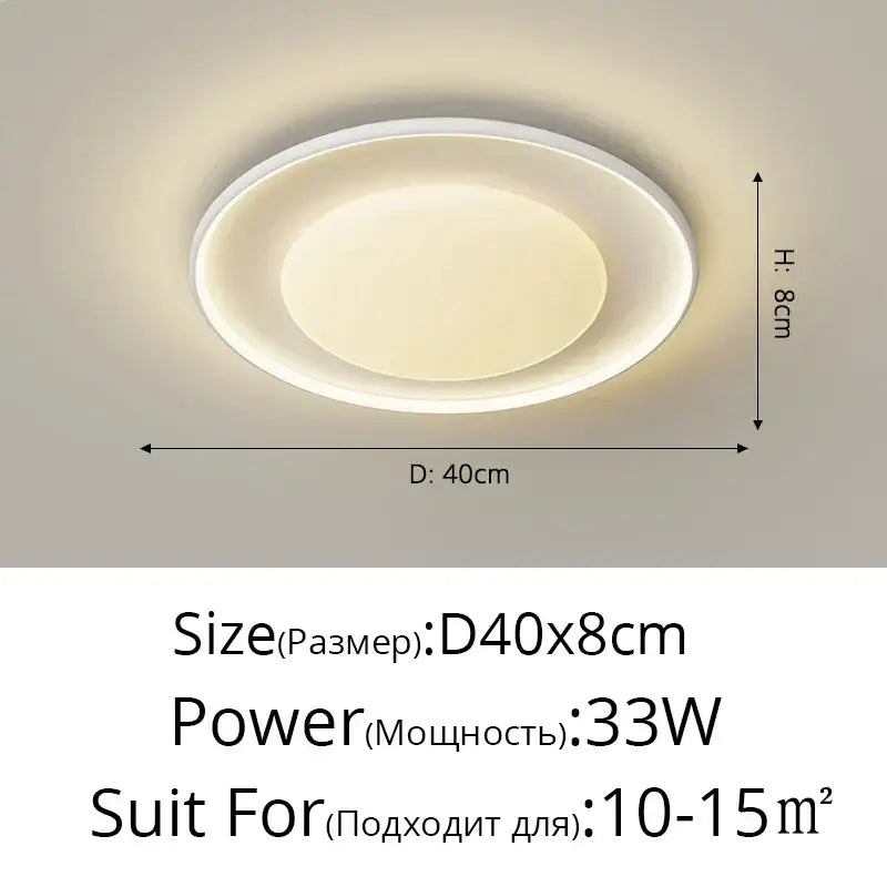 Modern white circular decorbites led chandelier with sleek minimalist design and soft warm glow for kitchen island lighting