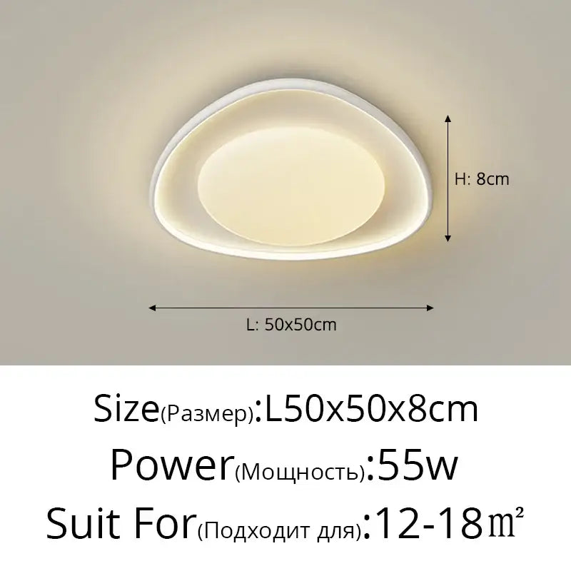 Modern white decorbites led chandelier with sleek oval design and soft diffused glow for kitchen island lighting