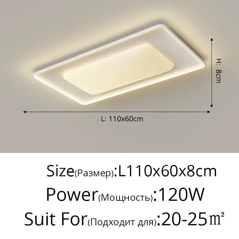 Modern white rectangular decorbites led chandelier with sleek minimalist design and warm glow for kitchen island lighting