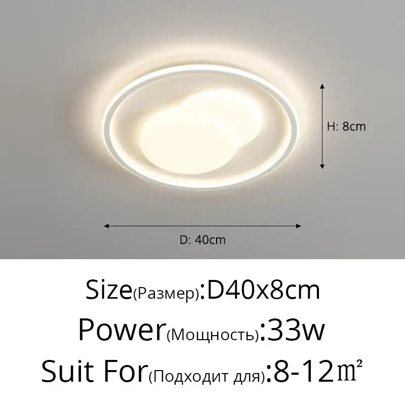 Modern white circular decorbites led chandelier with sleek minimalist design and soft diffused glow for indoor ceiling lighting