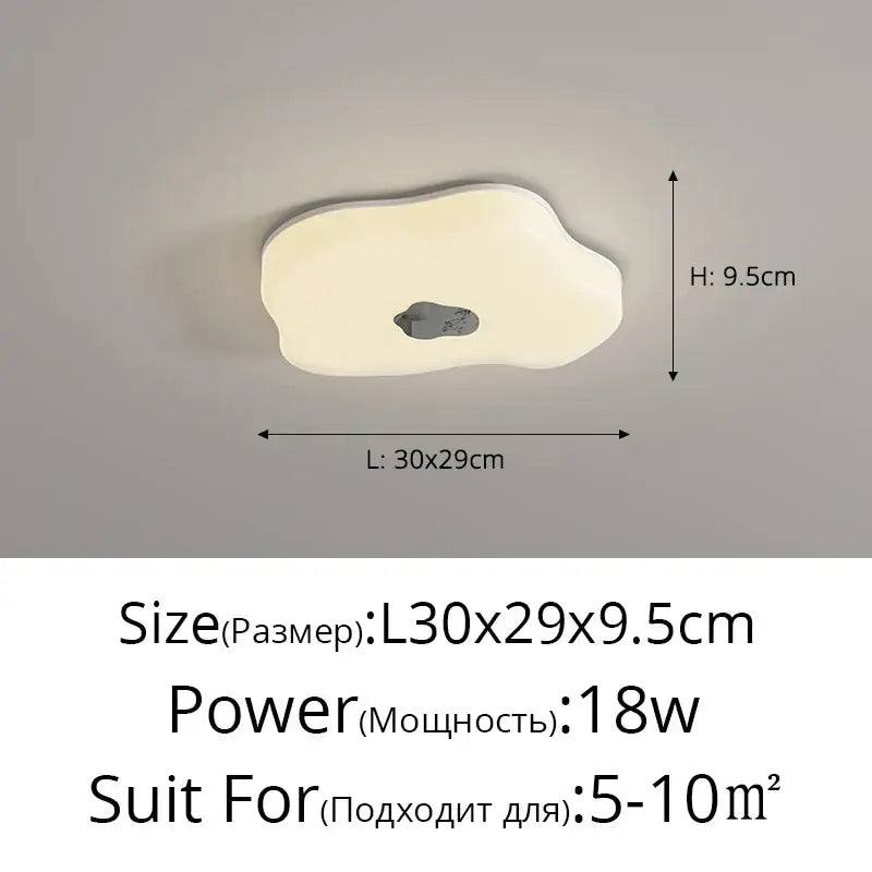 Modern decorbites led chandelier with cloud-shaped soft white diffuser and dark gray accent for luxury indoor lighting
