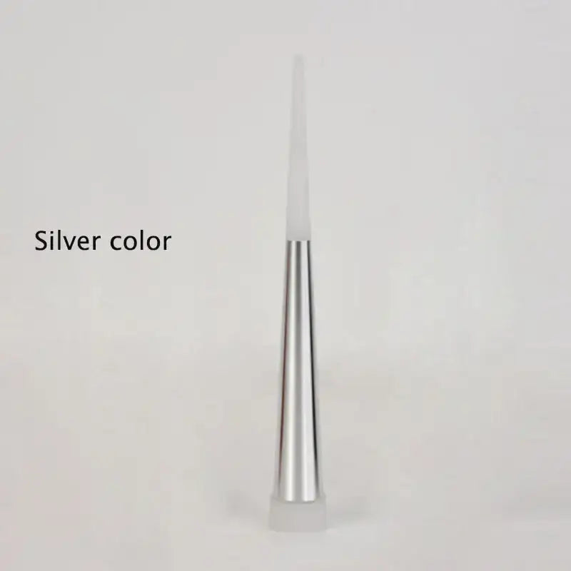 Silver-colored sleek metallic cone-shaped decorbites led chandelier lighting suitable for staircase and villa attic use