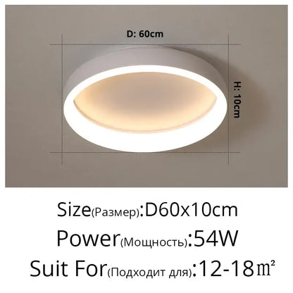 Modern white circular DecorBites LED chandelier lights with sleek minimalist design and warm ambient glow for home lighting