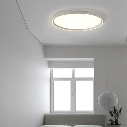 Circular white led ceiling light with sleek modern design from decorbites led chandelier lights for home lighting