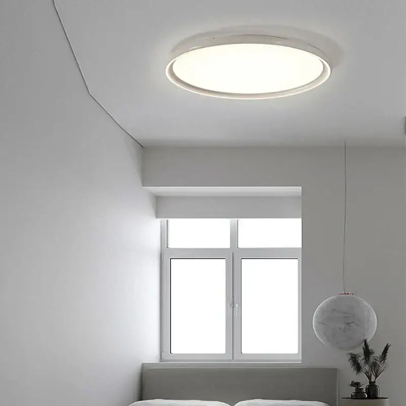 Circular white led ceiling light with sleek modern design from decorbites led chandelier lights for home lighting