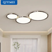 Modern three-circle decorbites led chandelier with sleek chrome frames and soft white illumination for indoor living spaces