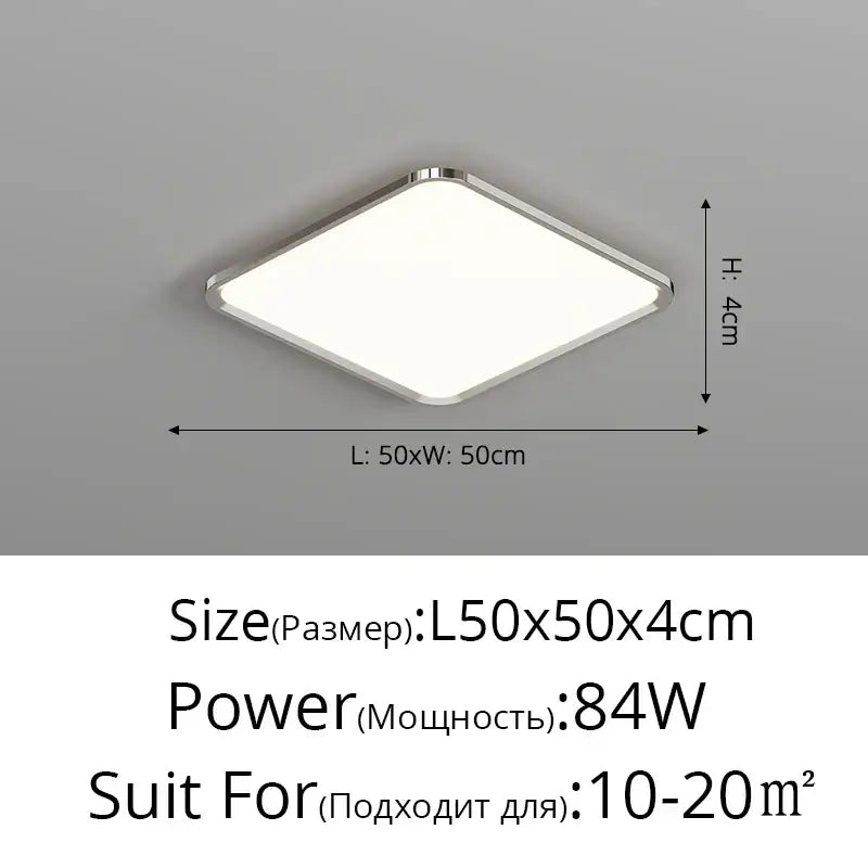 Modern diamond-shaped decorbites led chandelier with silver metallic frame and diffused white led panel for indoor use