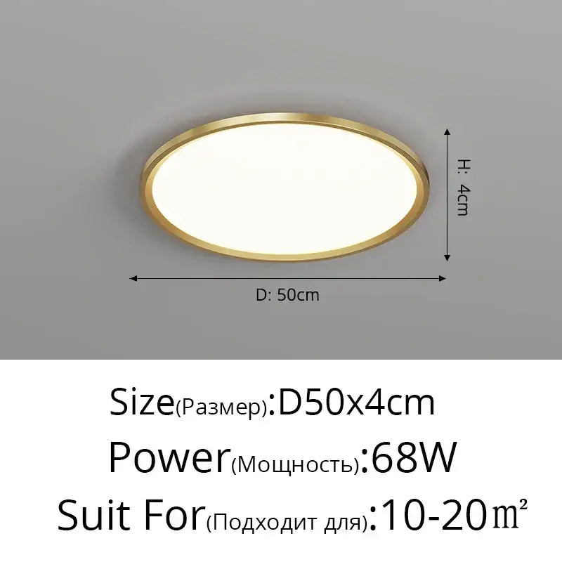 A modern oval decorbites led chandelier with gold-toned metallic frame and bright white panel for indoor use