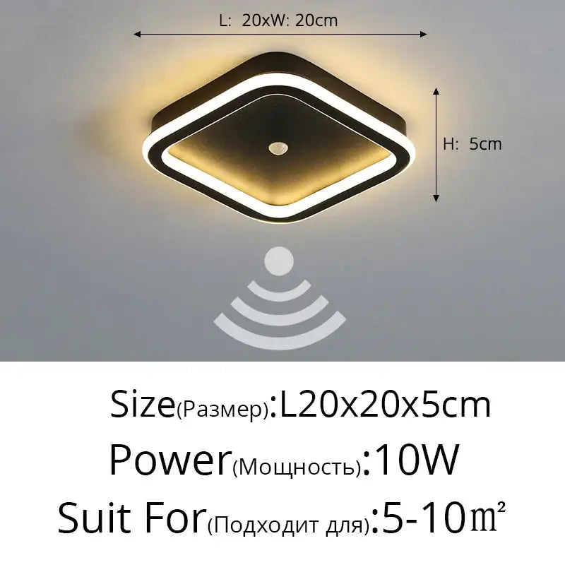 Modern black and white decorbites led chandelier with square design and warm yellow led chandelier lights for indoor use
