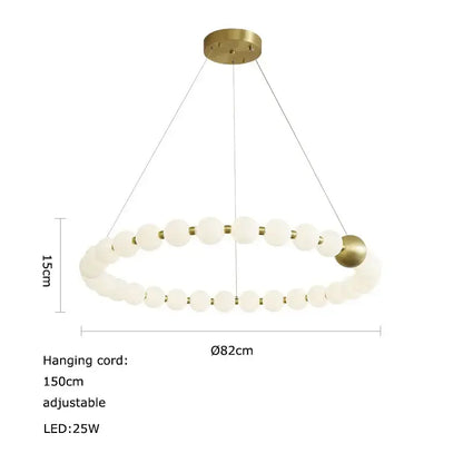 Modern decorbites led chandelier with frosted glass orbs brass accents and 150cm adjustable cord for dining room lighting
