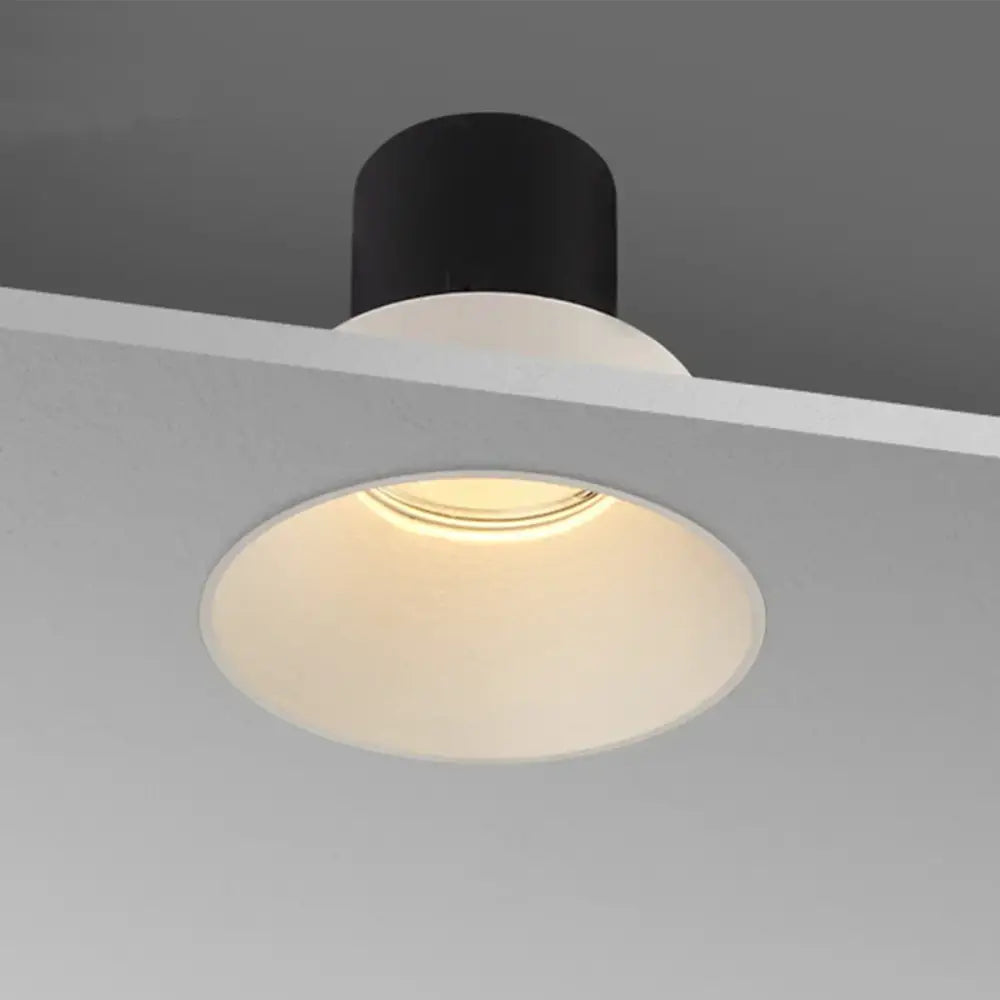 Black and white decorbites led frameless recessed downlight with sleek modern design for living room and bedroom use