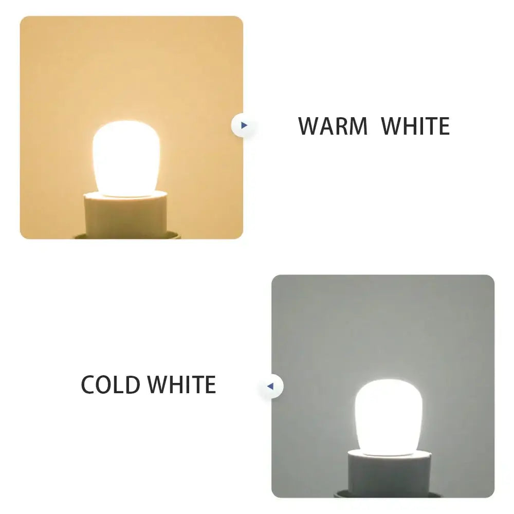 Warm white and cold white decorbites led fridge bulb 3w e14 with frosted glass dome and internal filament for chandeliers