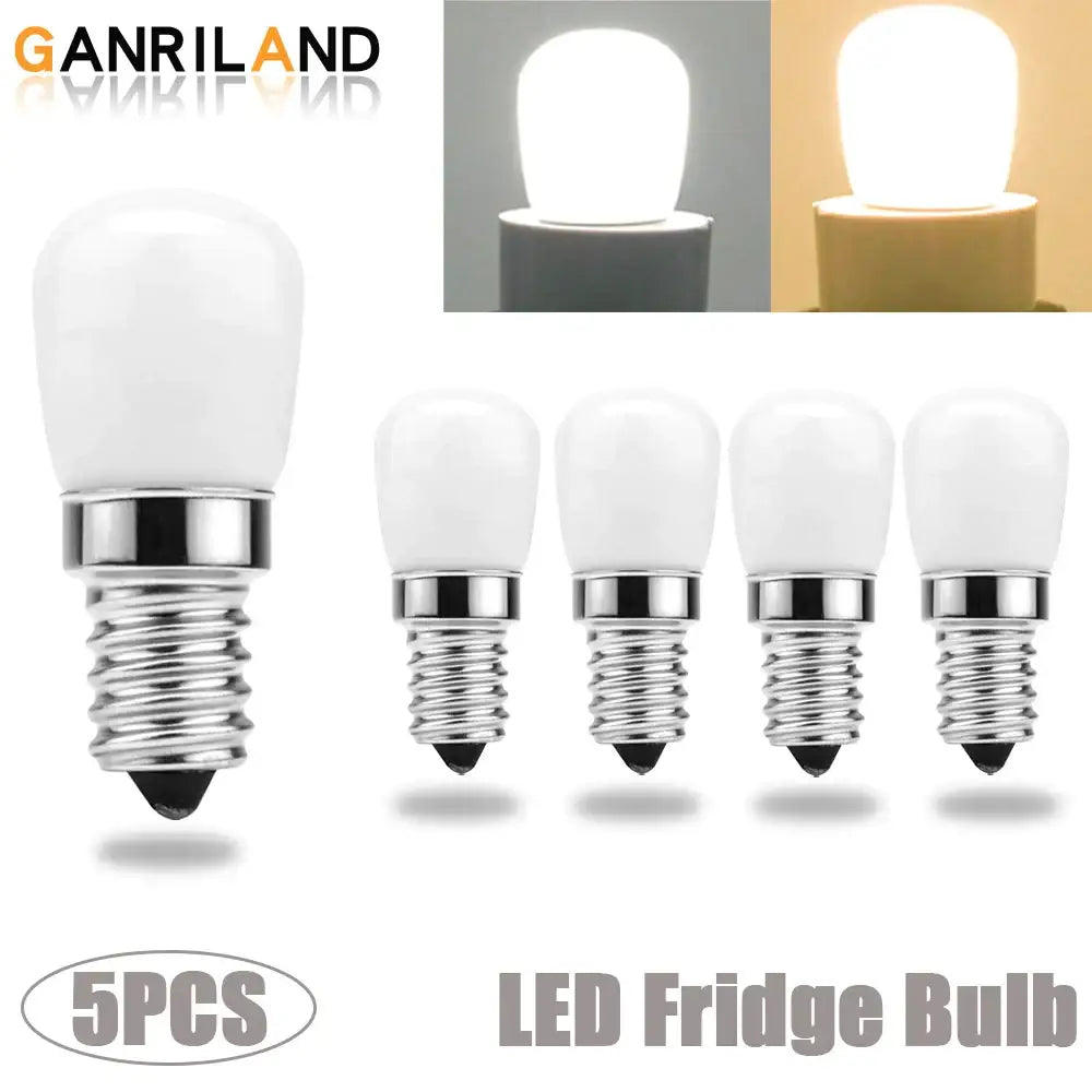 Decorbites led fridge bulb 3w e14 white frosted glass with metallic screw base for energy-efficient lighting