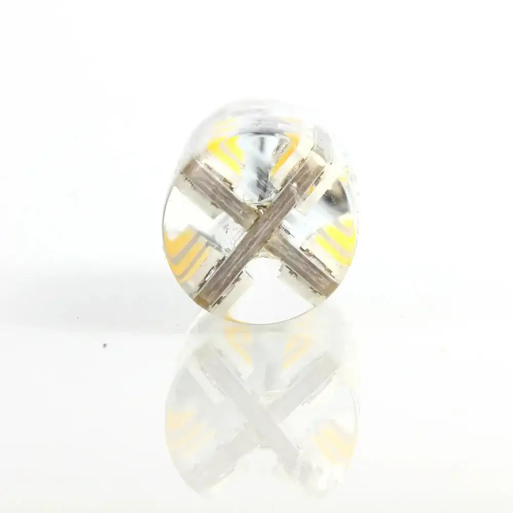 Clear round decorbites led smd bulb with transparent casing showing yellow and silver circuitry 10pcs lot spotlight