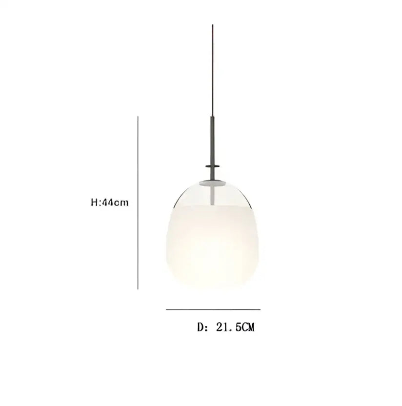 Decorbites™ led glass art wall lamp with frosted glass globe and sleek black metal rod for living room and studio use