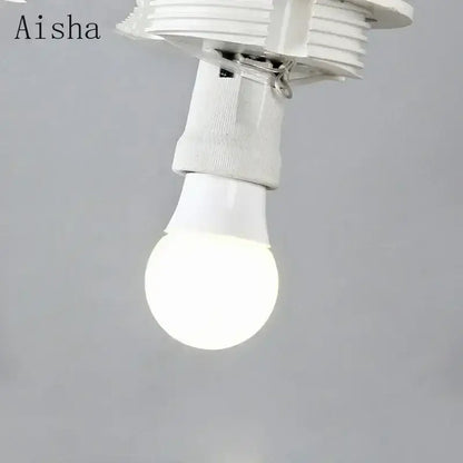 White Aisha brand decorbites led glass ball wall sconce with frosted glass globe and plastic base for indoor lighting