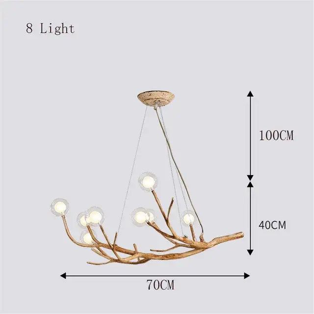 Antique brass decorbites led glass bubble chandelier with eight frosted glass globes for restaurant or bedroom lighting