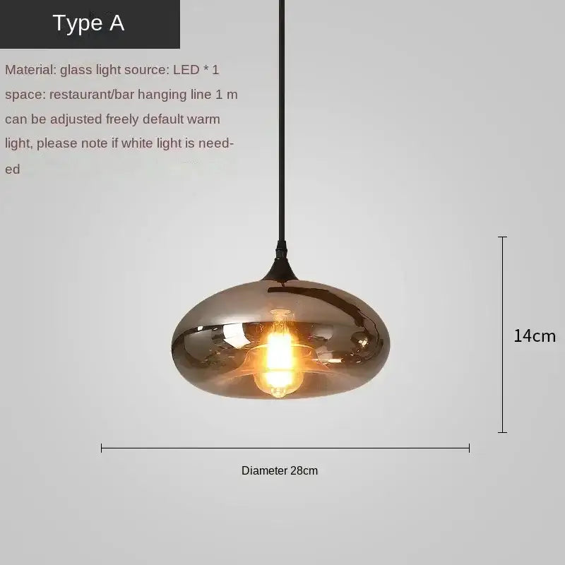 A sleek amber-tinted glass decorbites led glass pendant chandelier with teardrop design and led bulb for kitchen dining bar