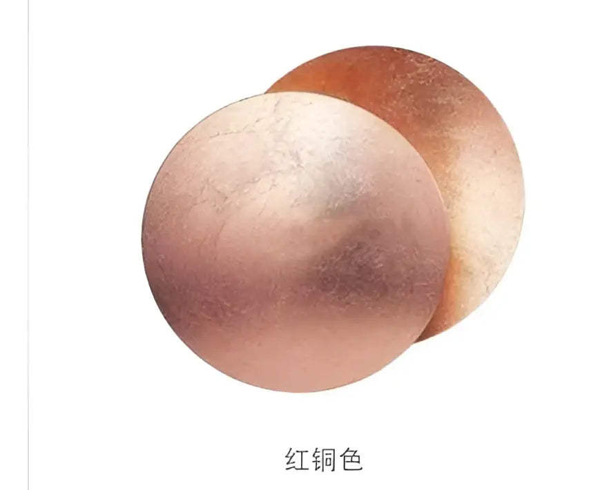 DecorBites LED Gold Eclipse circular wall lamp with copper-toned textured metal discs for bedroom and living room