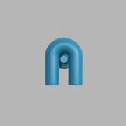 Blue u-shaped plastic hook with circular knob for decorbites™ led gu10 wall sconce reading lamp accessory