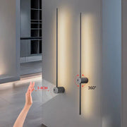 Modern minimalist decorbites led hand induction wall light with sleek cylindrical design and warm ambient glow for bedroom