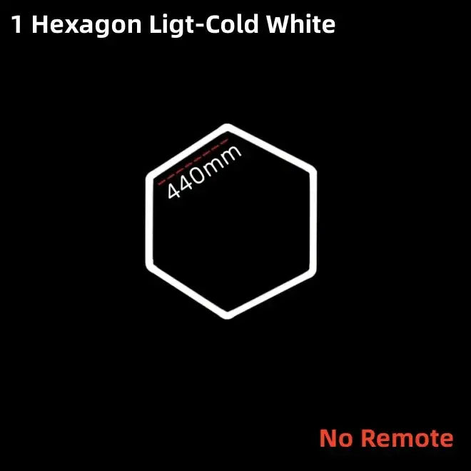 DecorBites led hex garage light with remote control features a sleek hexagonal design and cold white 440mm illumination