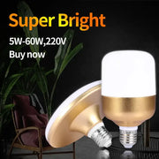 Decorbites™ gold-finished led indoor ceiling lamp with frosted white top and metallic base for super bright illumination