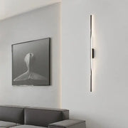 Modern minimalist decorbites led indoor wall lamp with black metal frame and integrated led indoor copper light strip