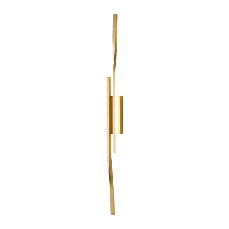Modern gold-toned decorbites led indoor wall lamp with sleek vertical cylindrical design for living room décor