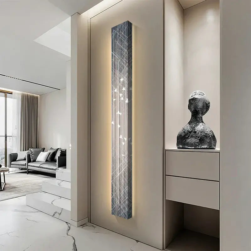 Modern minimalist decorbites led indoor wall lamp with warm led indoor painting light and intersecting line design