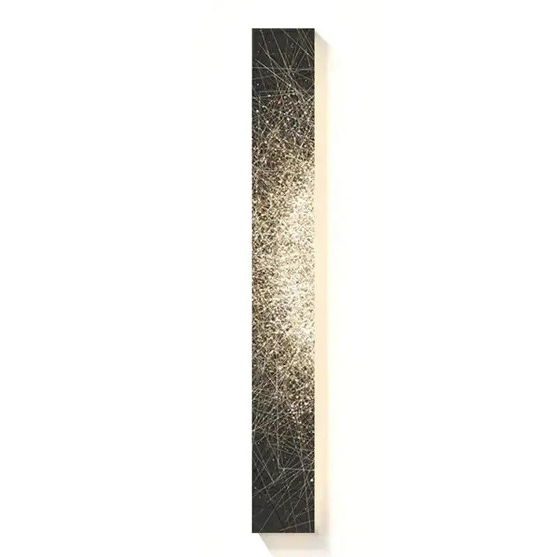 A sleek decorbites led indoor wall lamp with a dark base and golden streaks for modern living room lighting