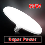 White oval decorbites led indoor ufo ceiling lamp bulb with 60w power rating and standard screw base for living room lighting