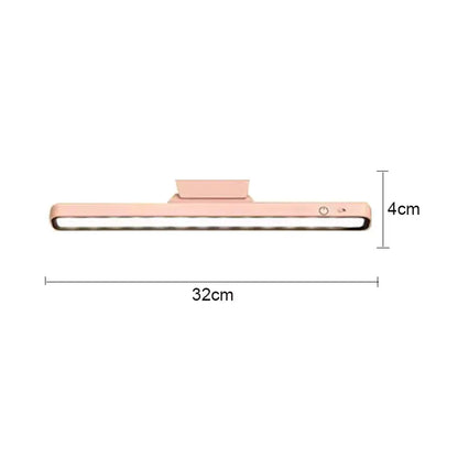 Decorbites led magnetic rose gold magnetic desk lamp with stepless dimming slim 32cm by 4cm design