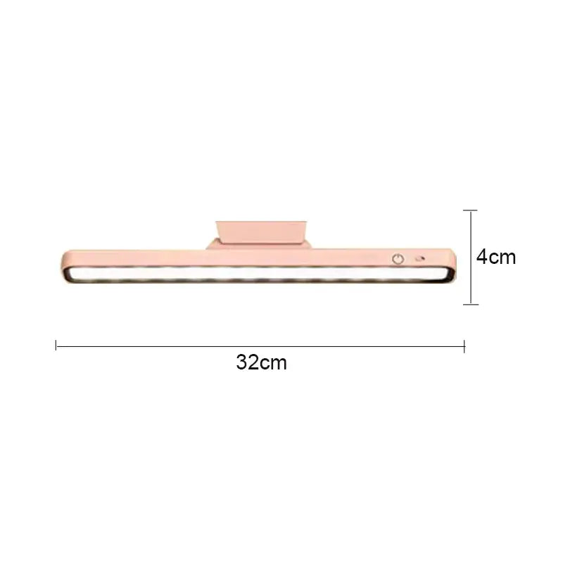 Decorbites led magnetic rose gold magnetic desk lamp with stepless dimming slim 32cm by 4cm design