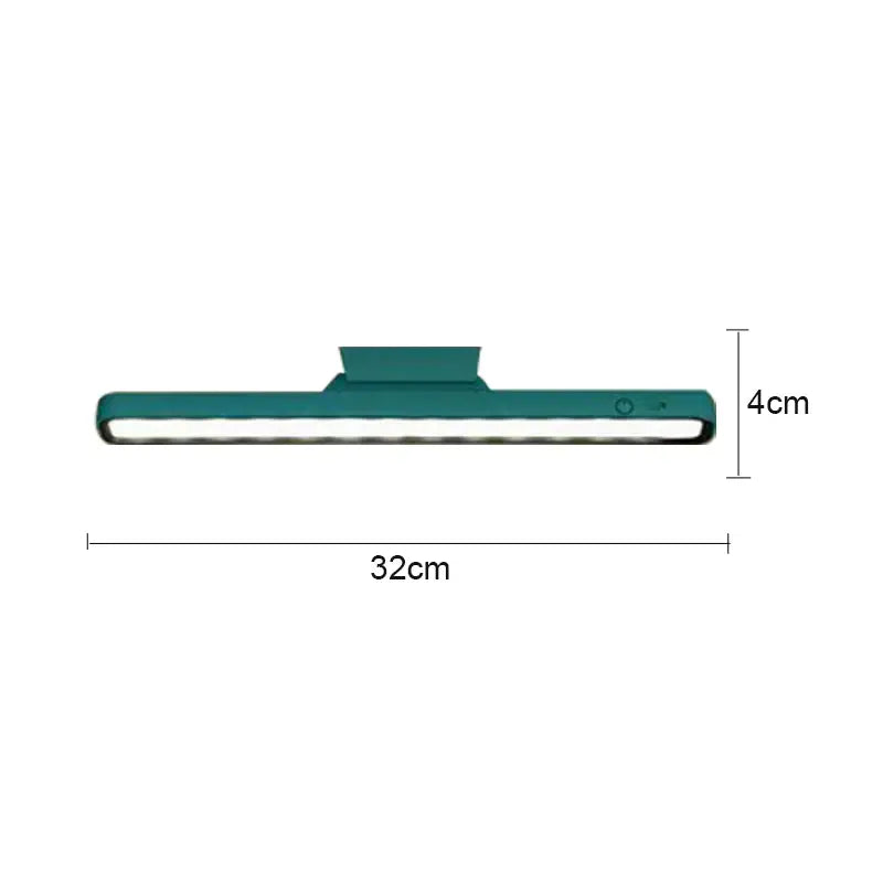 Teal decorbites led magnetic desk lamp with sleek led strip light and integrated mounting bracket for versatile use