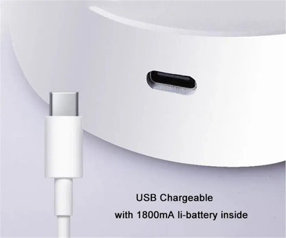 White usb-c charging cable with metallic connector for decorbites led magnetic wall light bedside lamp
