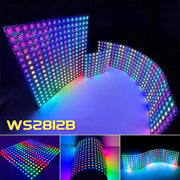 Flexible decorbites led matrix panel light featuring colorful ws2812b pixels for dynamic digital lighting effects