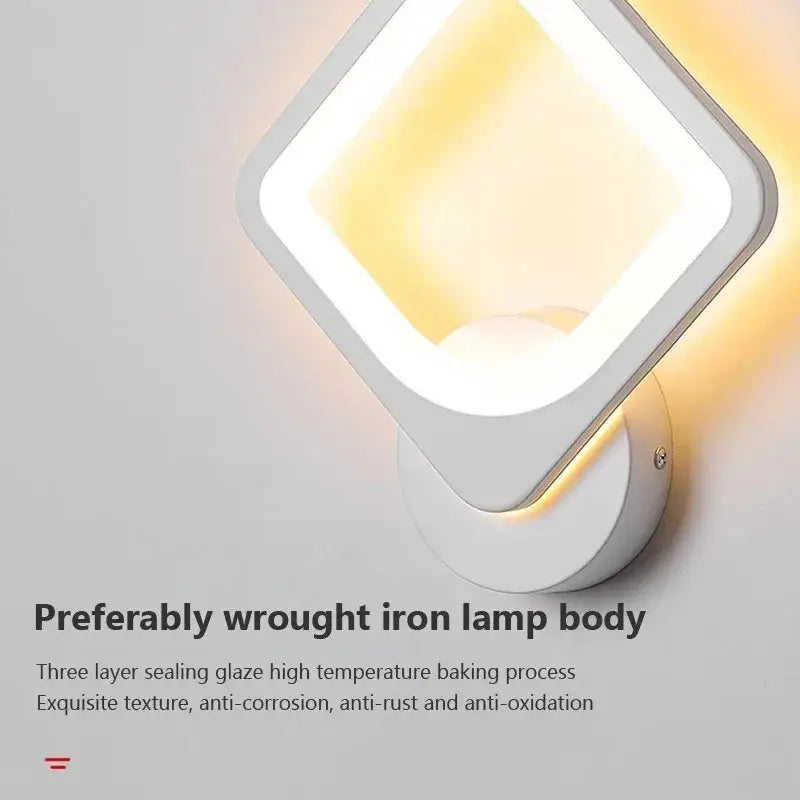 Modern white wall light decorbites led metal acrylic with sleek angular design and warm led lighting for minimalist decor