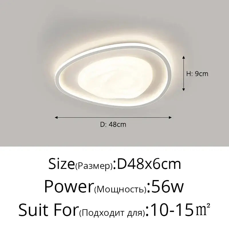 Modern white oval decorbites led minimalism chandelier with sleek design and soft diffused glow for indoor lighting