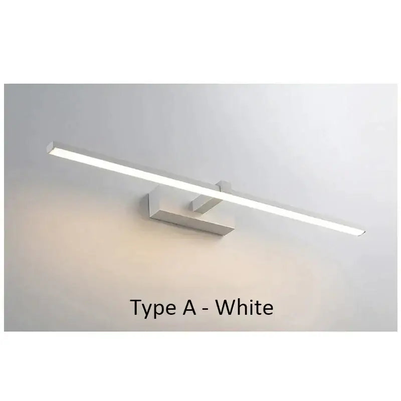 White led wall-mounted light fixture with sleek modern design for decorbites led mirror bathroom wall use