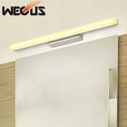 DecorBites led mirror light with slim rectangular design and warm white illumination for vanity wall use