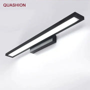 Black rectangular decorbites led mirror light wall lamp with sleek modern design for bathroom makeup sconces